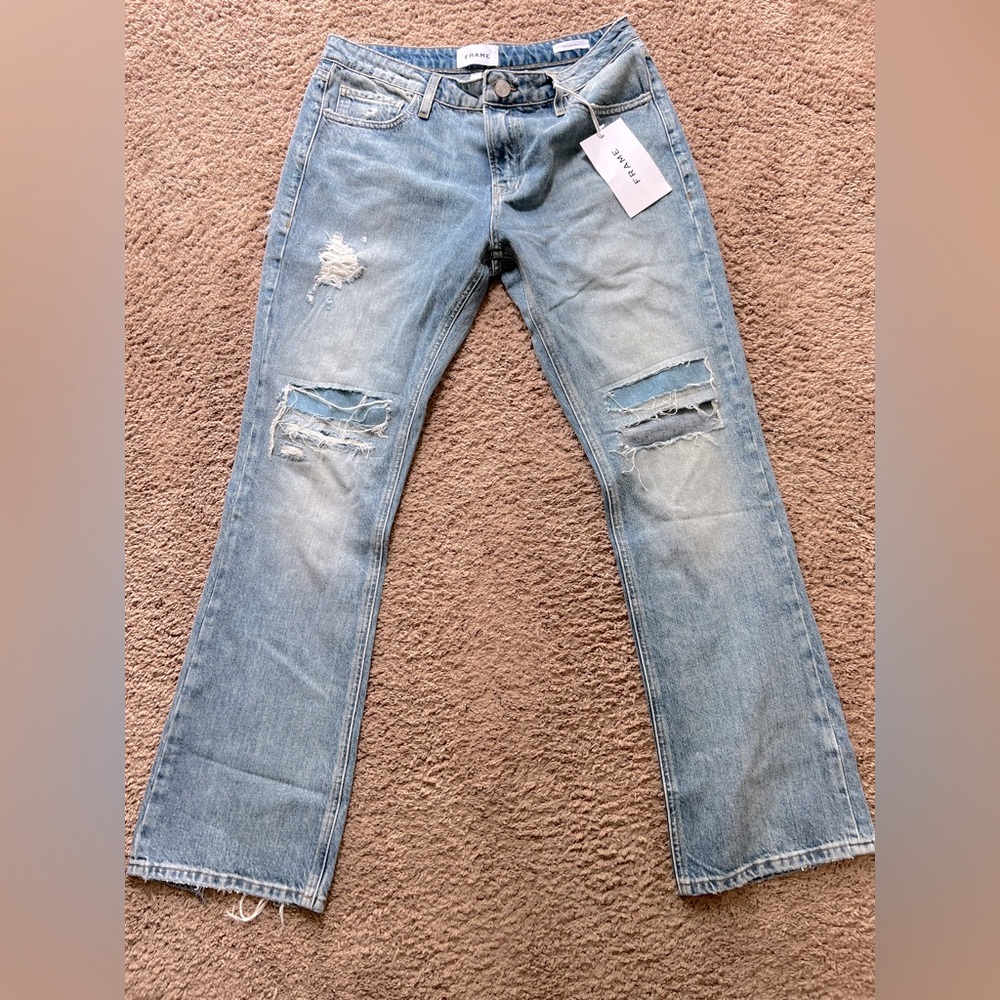 NWT Frame women's The Low Boot -- Spears - 28/ SPEARS